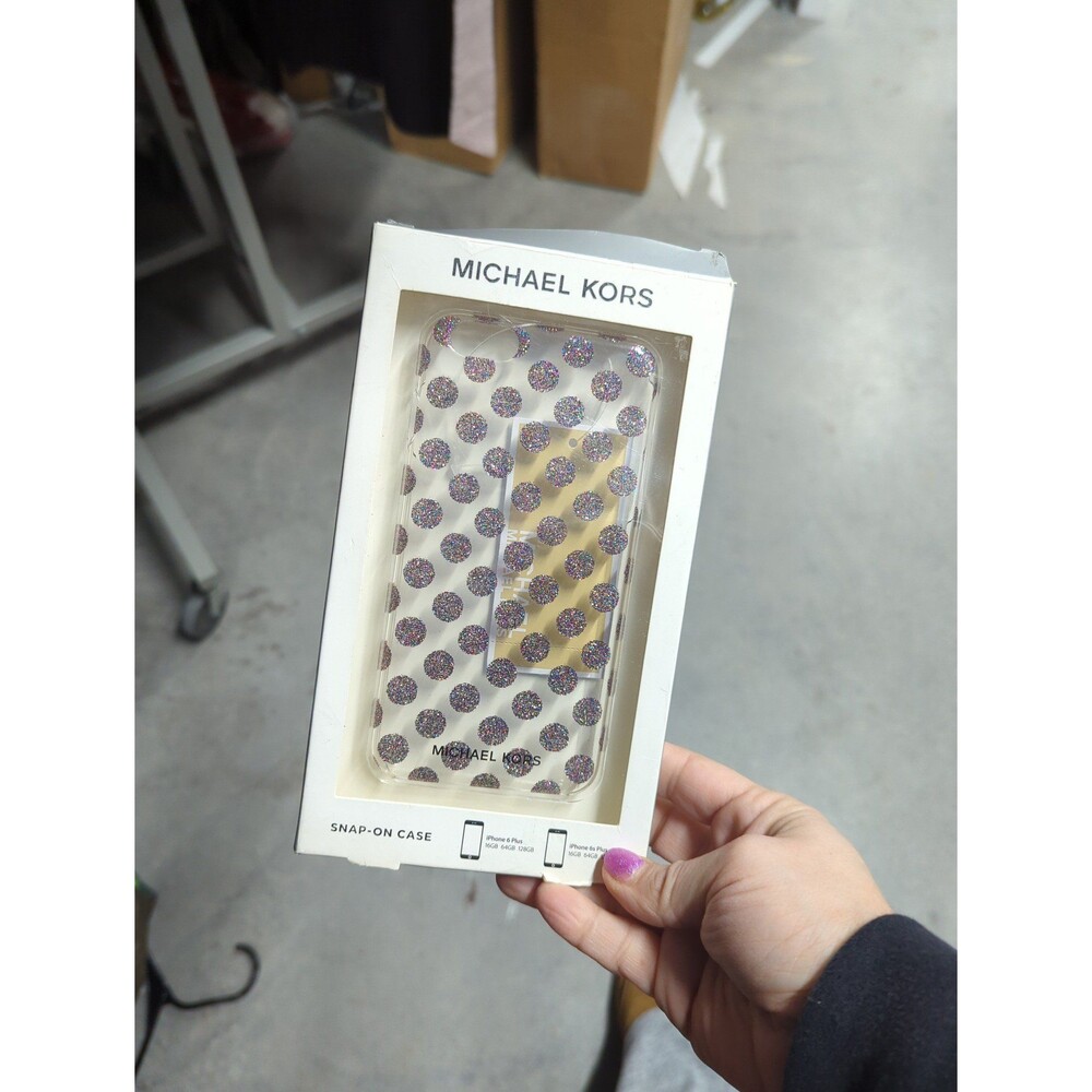 Michael Kors‎ iPhone 6+ glitter polka dot phone case